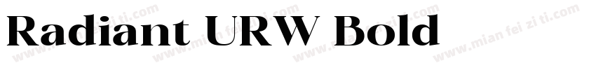 Radiant URW Bold字体转换